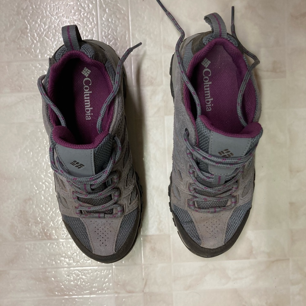 Columbia Crestwood waterproof hiking shoes women’s 7 m hikers athletic Euc - Picture 5 of 7